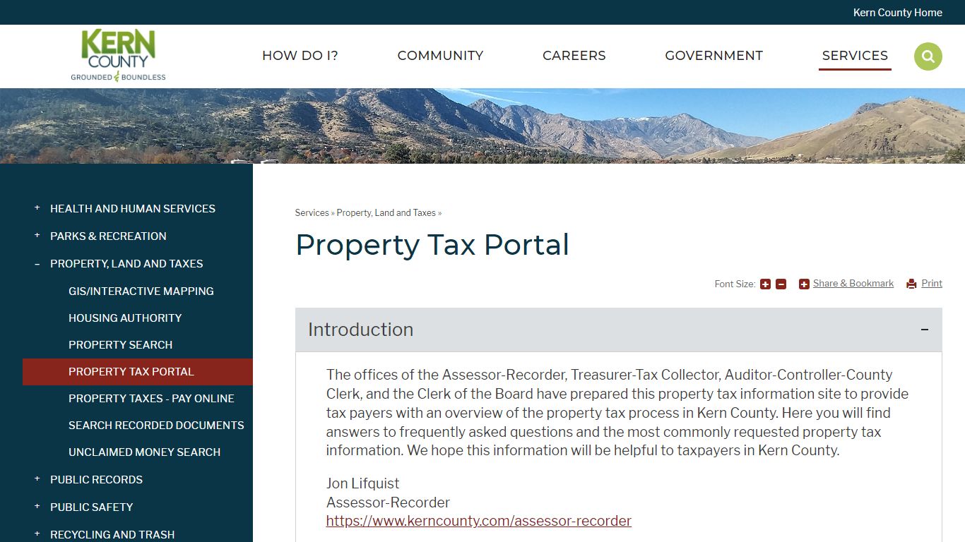 Property Tax Portal | Kern County, CA